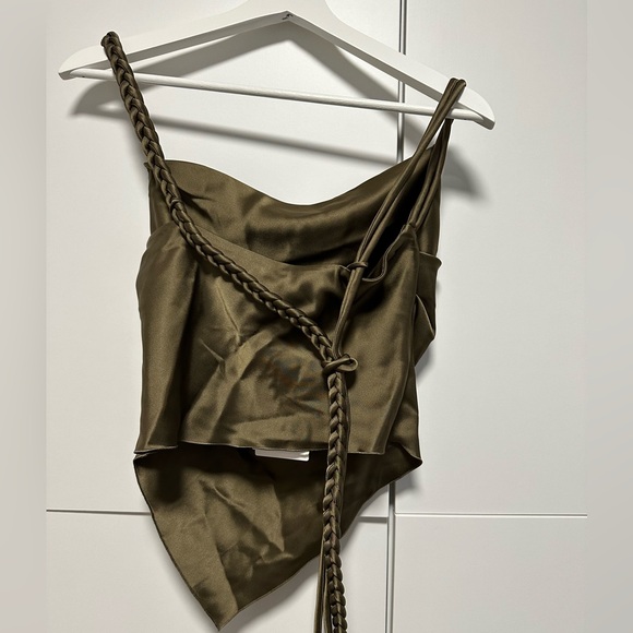 Nanushka Stina Top (Khaki / size S) - Picture 11 of 13